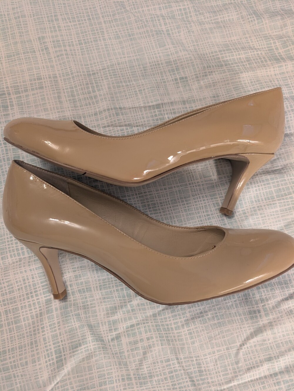 Classic Nude Patent Pump - Nine West Size 7.5